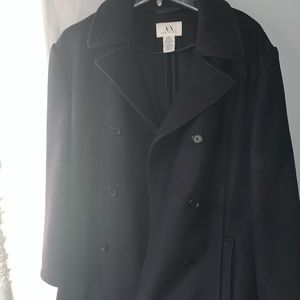 Armani Exchange long wool coat